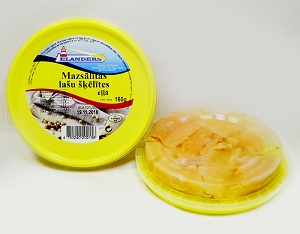 Mazsālītas lašu šķēlites eļļā