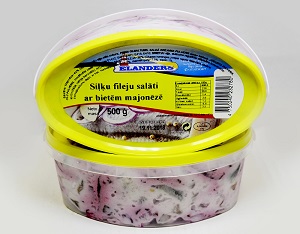 Siļķu fileja majonēzē ar bietēm