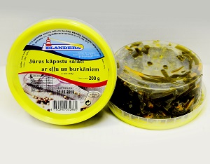 Jūras kapostu salāti ar burkāniem