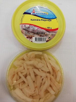 Kalmāra fileja eļļā